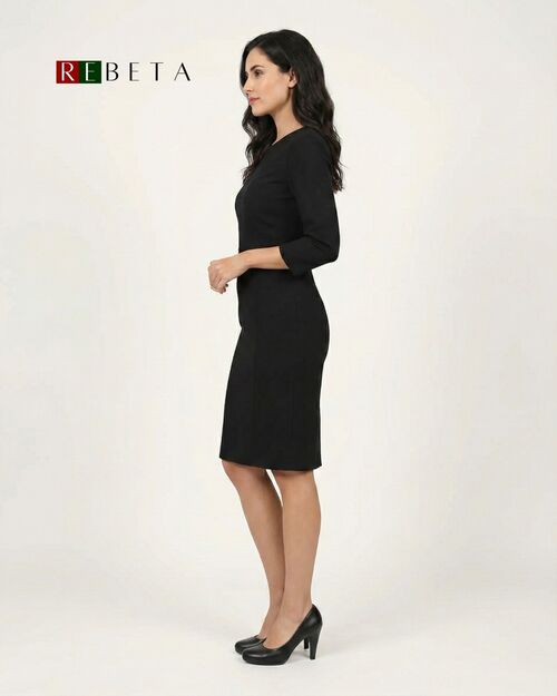 REBETA Deri Kadın Topuklu Ayakkabı Siyah