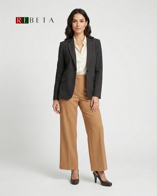 REBETA Deri Kadın Topuklu Kahverengi Ayakkabı