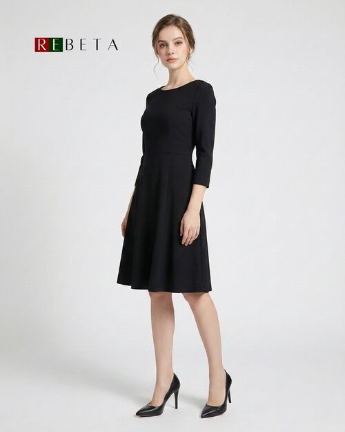 REBETA Deri Kadın Stiletto Siyah