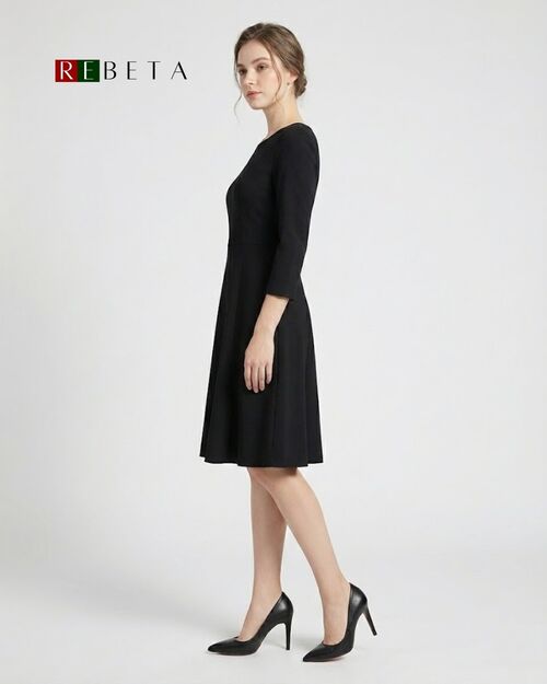 REBETA Deri Kadın Stiletto Siyah