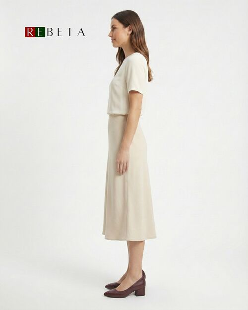 REBETA Deri Kadın Sivri Burun Bordo Topuklu Ayakkabı