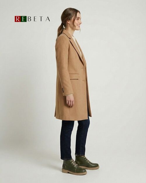 REBETA Deri Kadın Bağcıklı Haki Bot