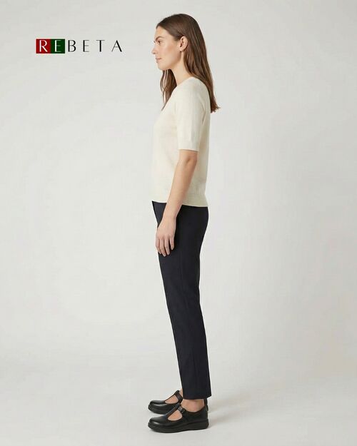 REBETA Deri Kadın Pencere Detaylı Siyah Ayakkabı