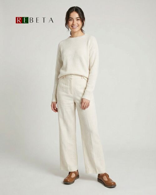 REBETA Deri Kadın Pencere Detaylı Taba Ayakkabı