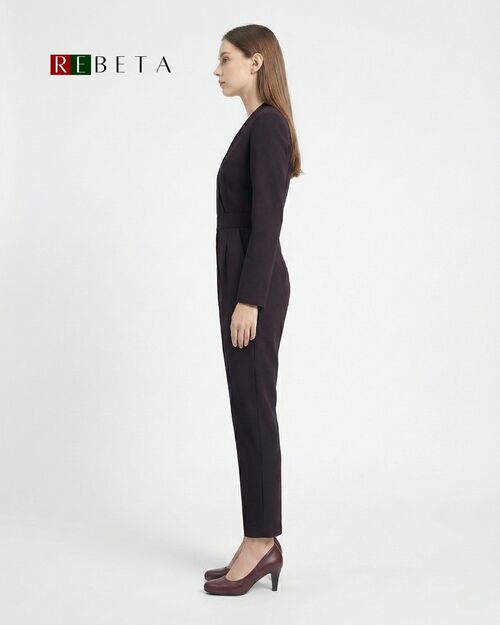 REBETA Deri Kadın Topuklu Bordo Ayakkabı