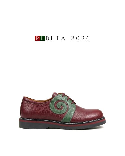 REBETA Deri Kadın Yeşil Kombin Ayakkabı