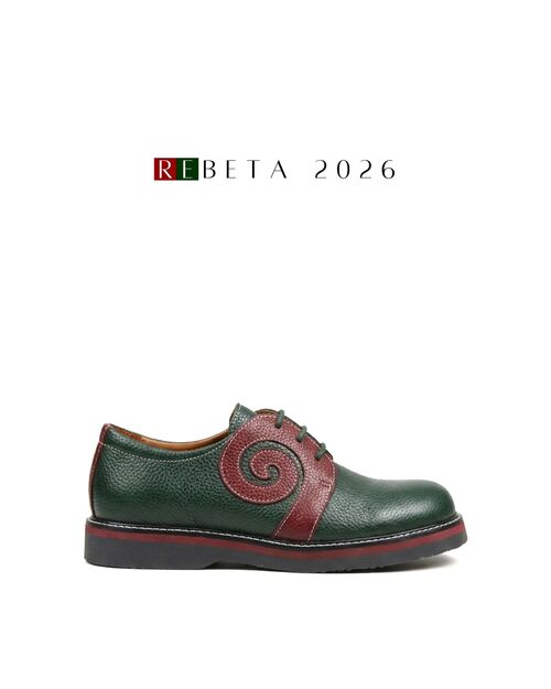 REBETA Deri Kadın Bordo Kombin Ayakkabı