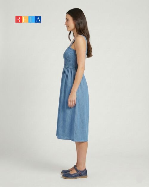 BETA Life Kadın Deri Mavi Ayakkabı