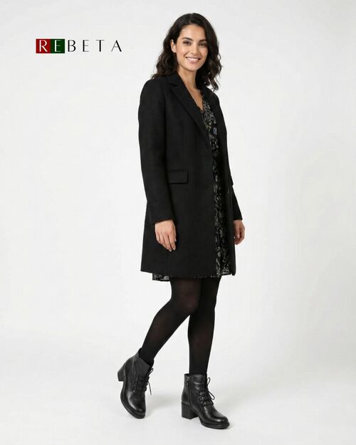 REBETA Deri Kadın Bot Siyah