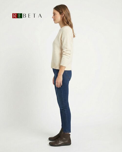 REBETA Deri Kadın Bot Kahve