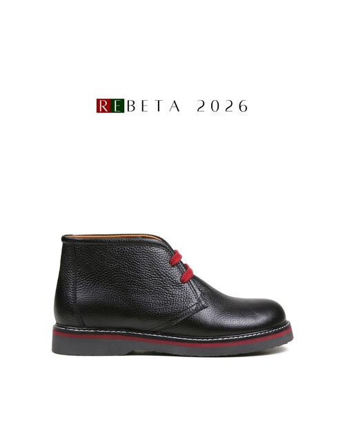 REBETA Deri Kadın Siyah Bot