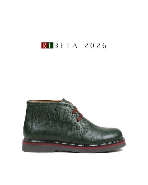 REBETA Deri Kadın Yeşil Bot