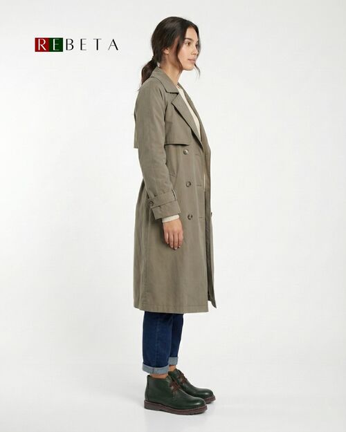 REBETA Deri Kadın Yeşil Bot