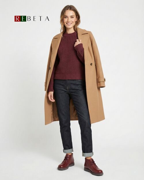 REBETA Deri Kadın Bordo Bot