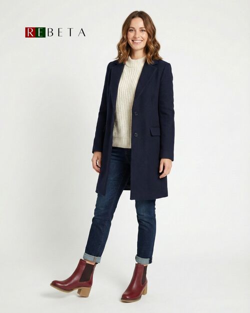 REBETA Deri Kadın Bordo Bot