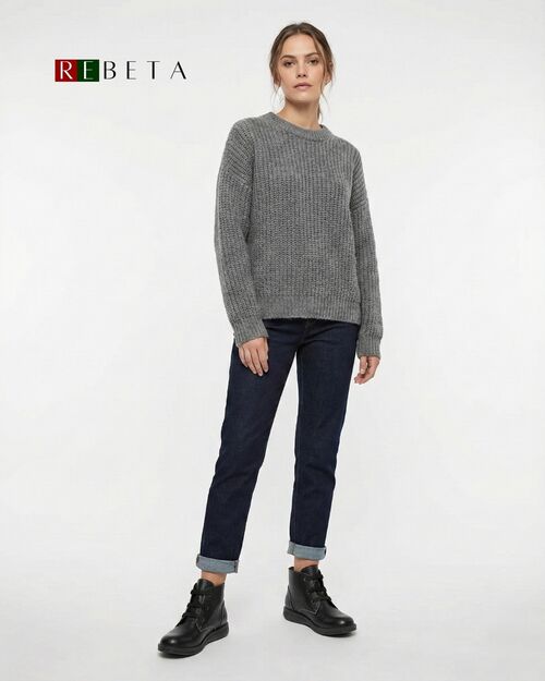 REBETA Deri Kadın Siyah Bot