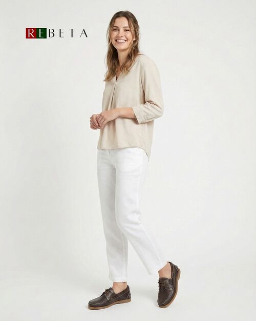 SALURO Deri Kadın Kahverengi Tekne Ayakkabısı