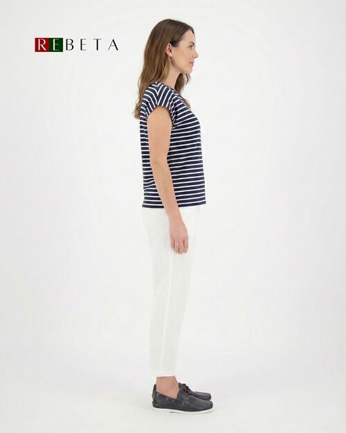 SALURO Deri Kadın Lacivert Tekne Ayakkabısı