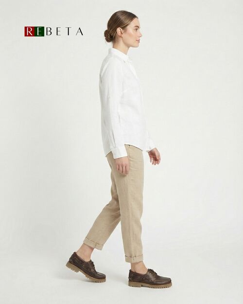 SALURO Deri Kadın Kahverengi Topuklu Tekne Ayakkabısı