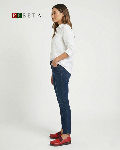 REBETA Deri Kadın Ayakkabı Kırmızı