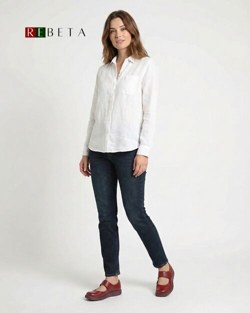 REBETA Deri Bantlı Bordo Kadın Ayakkabı Kombin