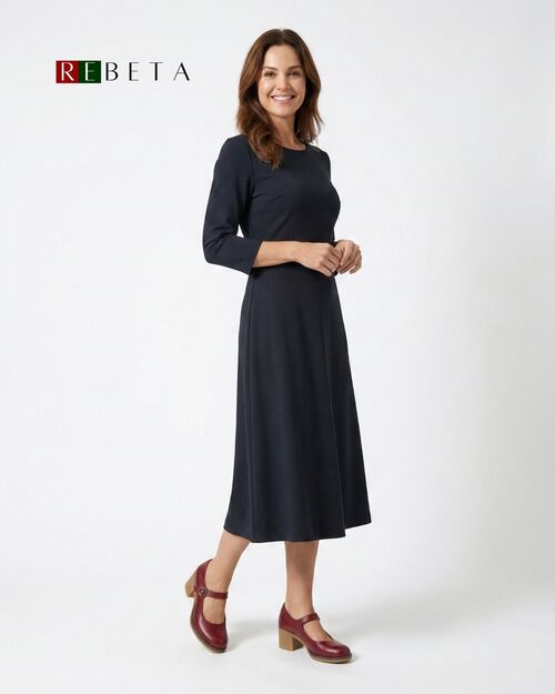 REBETA Deri Kadın Bordo Topuklu Ayakkabı