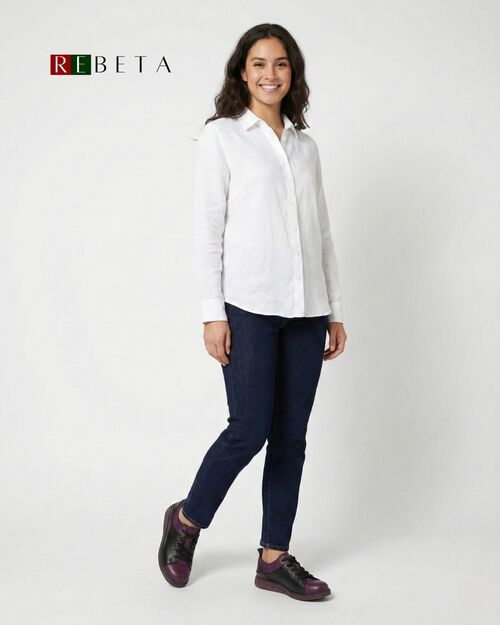 REBETA Deri Kadın Siyah Kombin Ayakkabı