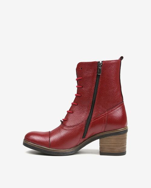 REBETA Deri Kadın Bot Bordo