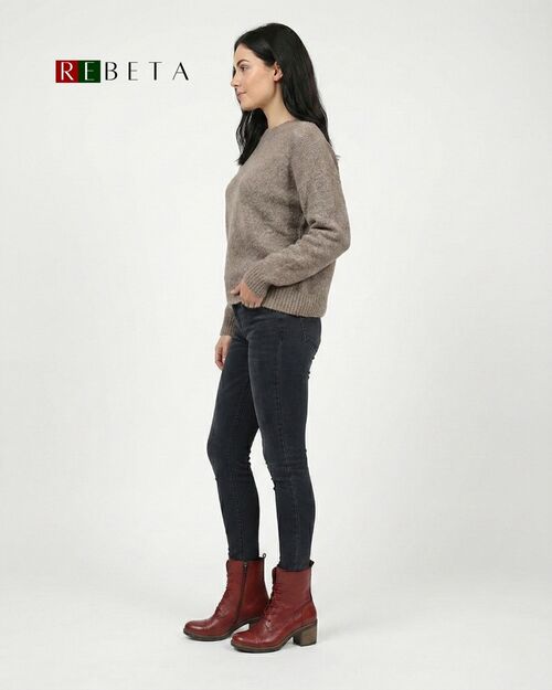 REBETA Deri Kadın Bot Bordo