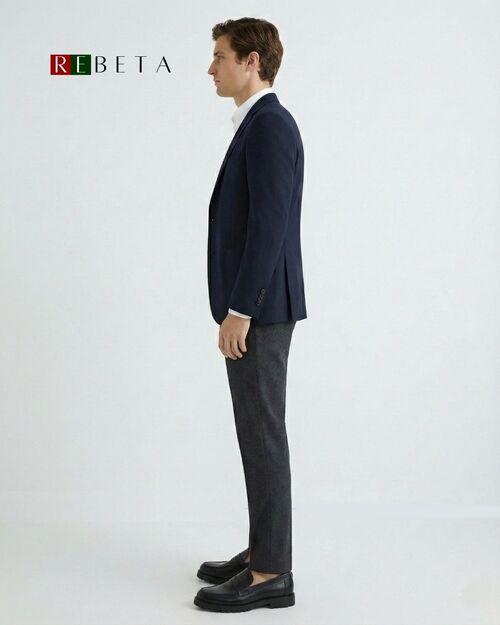 REBETA Deri Erkek Kauçuk Tabanlı Siyah Ayakkabı