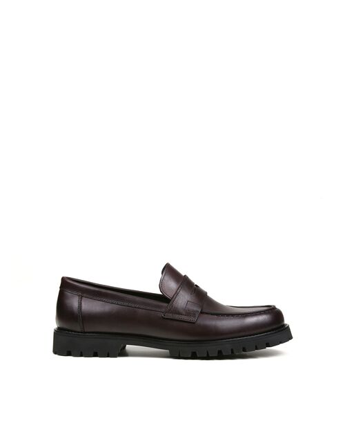 REBETA Deri Erkek Kauçuk Tabanlı Bordo Ayakkabı