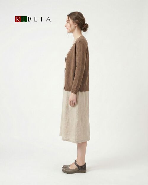 REBETA Deri Kadın Siyah Bantlı Vizon Ayakkabı