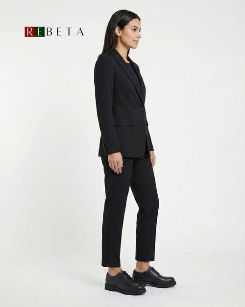 REBETA Deri Kadın Ayakkabı Koyu Lacivert