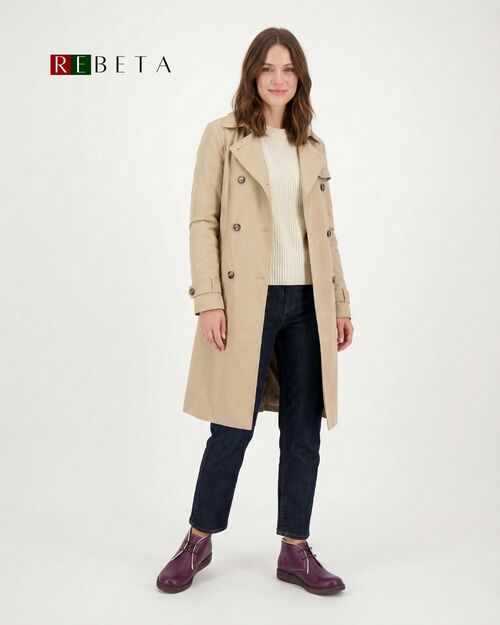 REBETA Deri Kadın Mor Bot