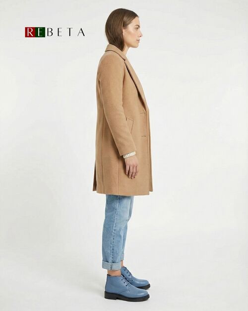 REBETA Deri Kadın Bağcıklı Mavi Bot