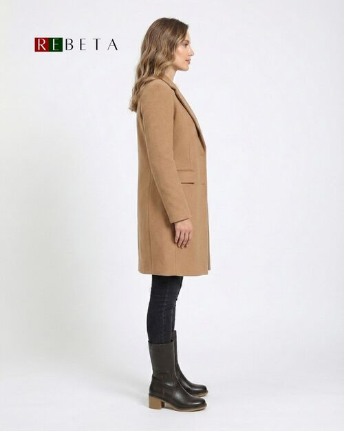 REBETA Deri Kadın Topuklu Kahve Bot