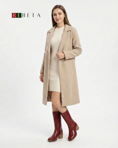 REBETA Deri Kadın Bot Koyu Kırmızı