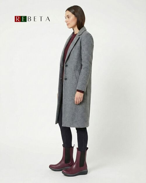 REBETA Deri Kadın Bordo Bot