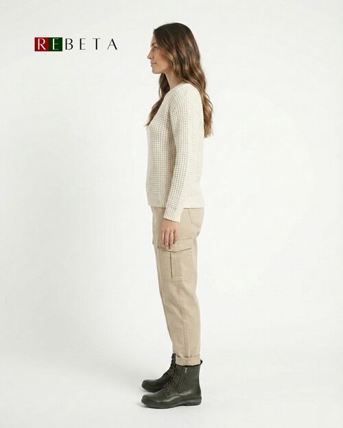 REBETA Deri Kadın Fermuar Detaylı Yeşil Bot