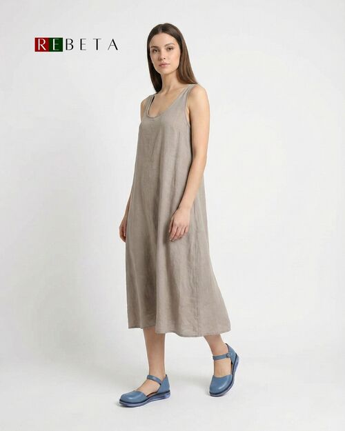 REBETA Deri Kadın Mavi Ayakkabı