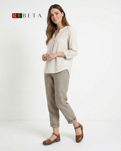 REBETA Deri Kadın Taba Ayakkabı