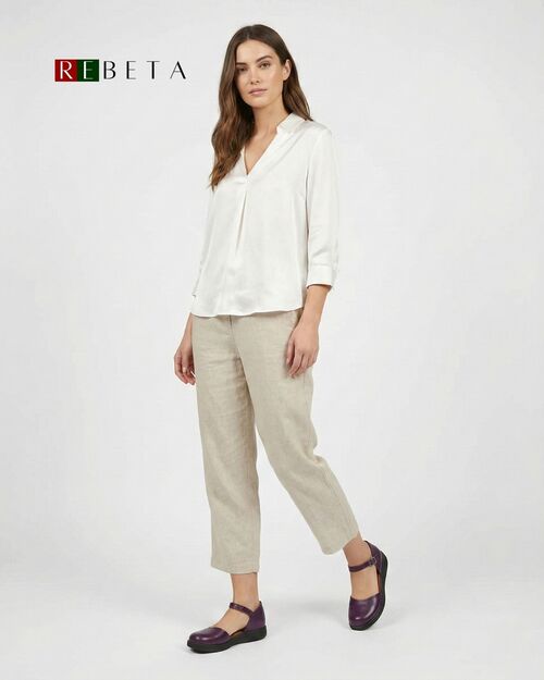 REBETA Deri Kadın Mor Ayakkabı