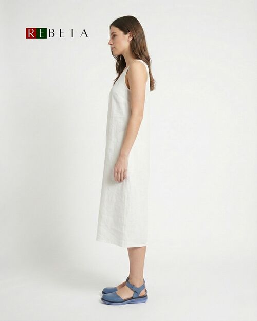 REBETA Deri Kadın Mavi Sandalet