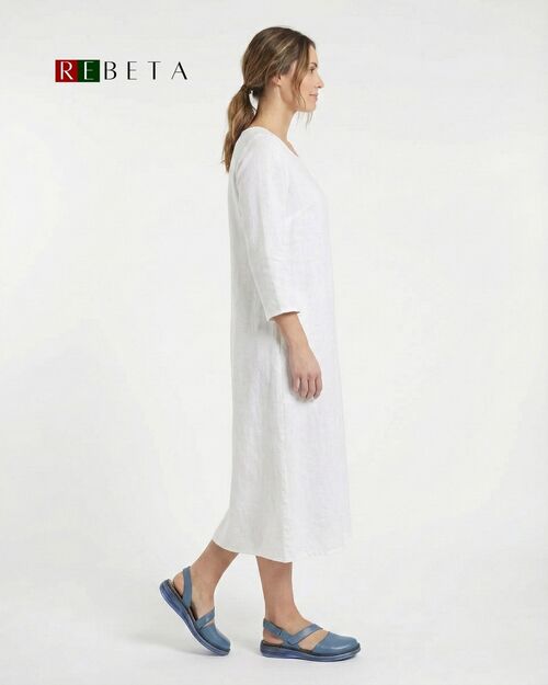 REBETA Deri Kadın Mavi Sandalet