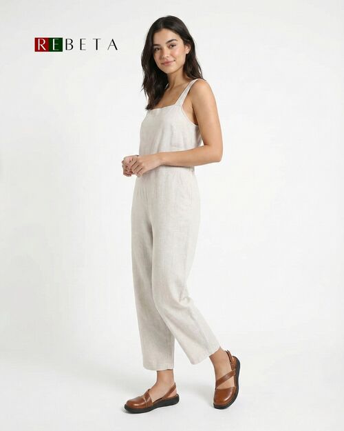 REBETA Deri Kadın Taba Sandalet