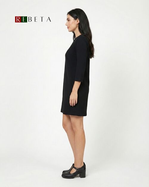 REBETA Deri Kadın Siyah Topuklu Ayakkabı