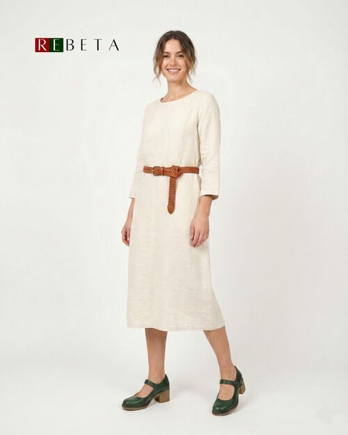 REBETA Deri Kadın Yeşil Topuklu Ayakkabı