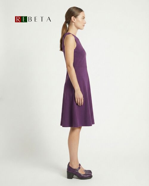 REBETA Deri Kadın Mor Topuklu Ayakkabı