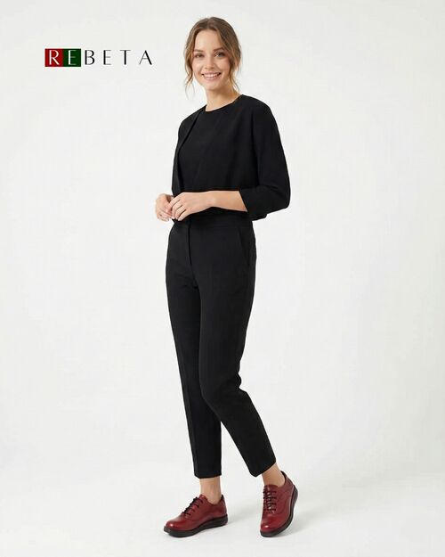 REBETA Deri Kadın Bordo Ayakkabı