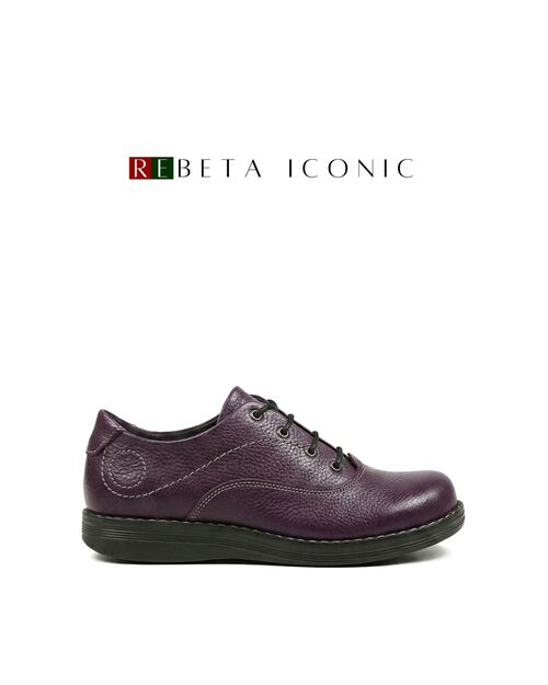 REBETA Deri Kadın Mor Ayakkabı